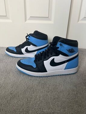 Nike Air Jordan 1 High - Black/White/Light Blue